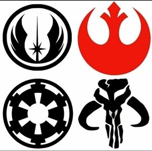 Star wars sticker vinyls boba Fett Jedi rebel Imperial